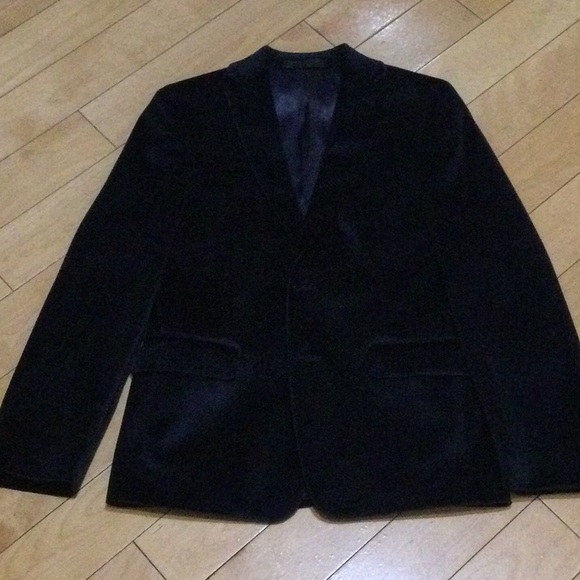 Michael Kors Navy Velvet Sport Coat NEW size 12R Boys GORGEOUS!! - Picture 2 of 10